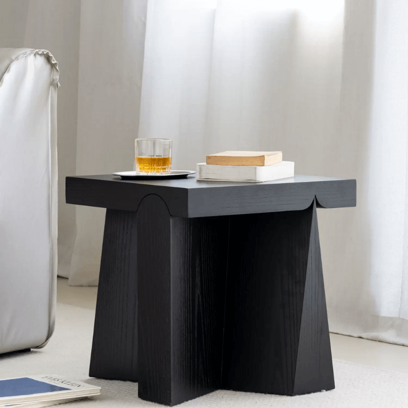 โต๊ะข้าง DEEPWOOD รุ่น BROX สีดำ